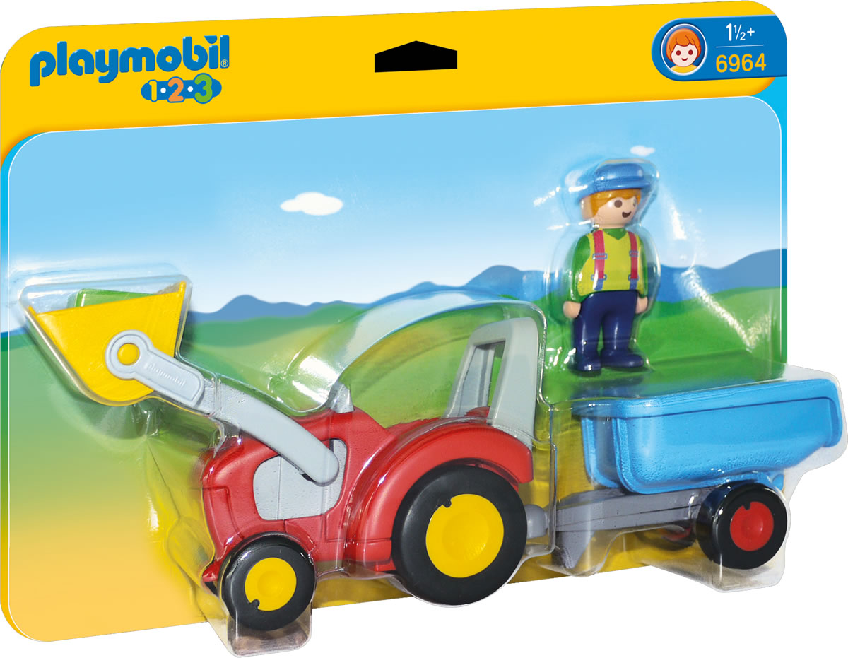 Playmobil Tractor with Trailer