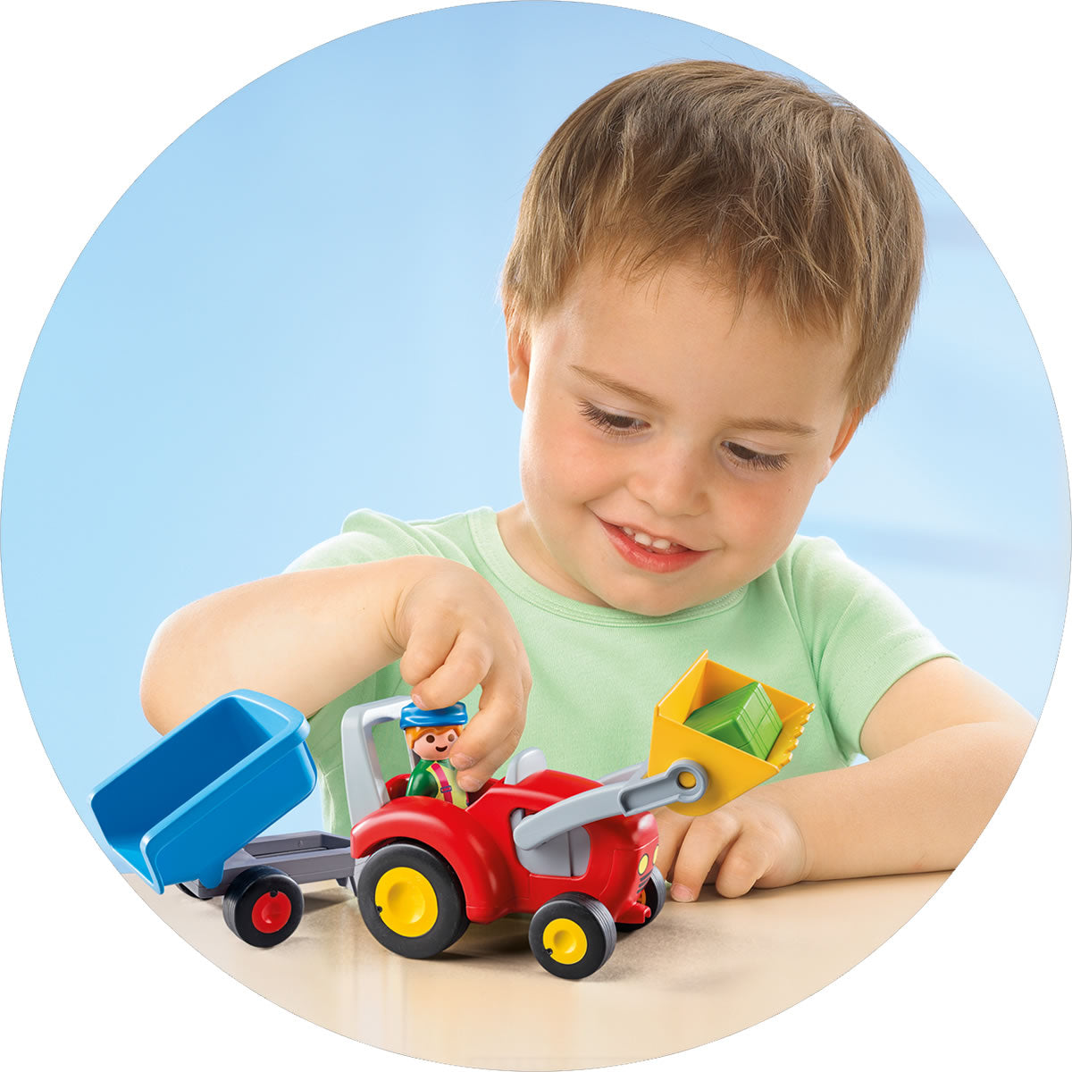 Playmobil Tractor with Trailer