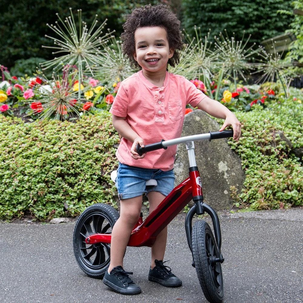 Q Play Racer Balance Bike - Grey/Brown