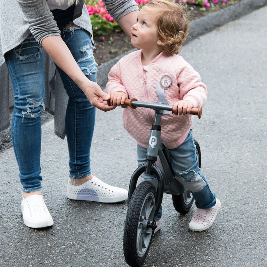 Q Play Racer Balance Bike - Grey/Brown