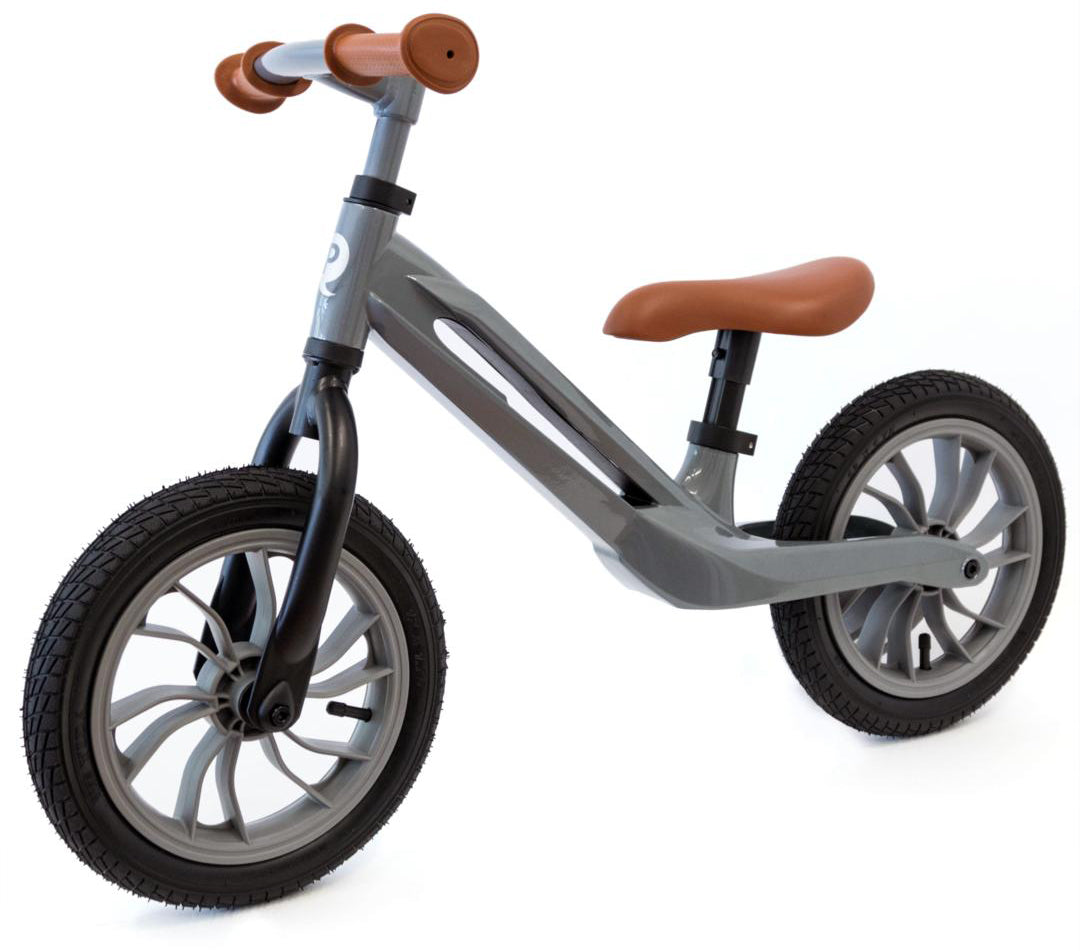 Q Play Racer Balance Bike - Grey/Brown