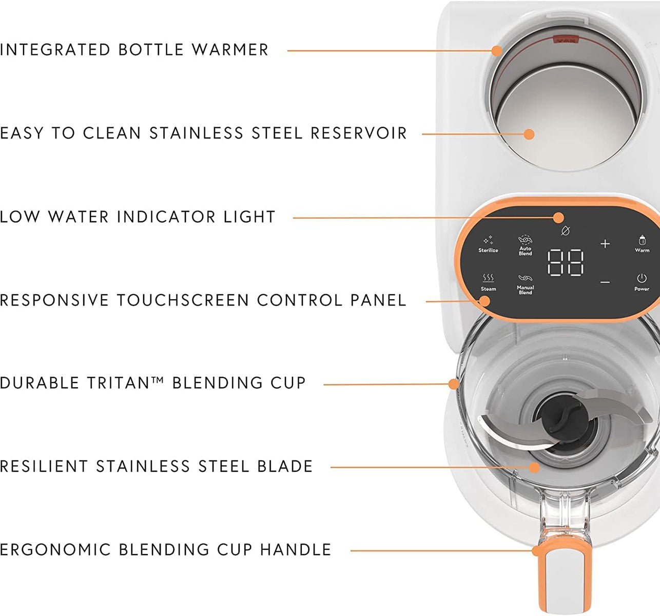 Quark Quook Baby Food Maker, Bottle Warmer & Sterilizer