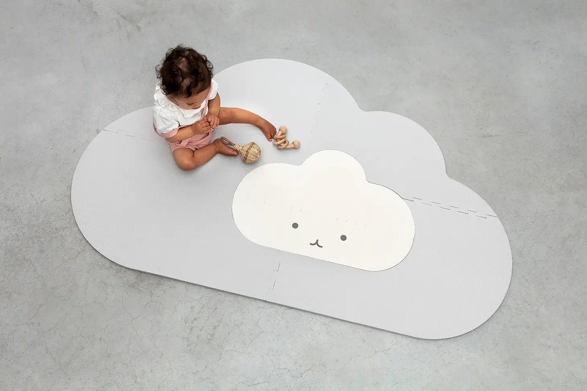 Quut Cloud Playmat - Pearl Grey / Small