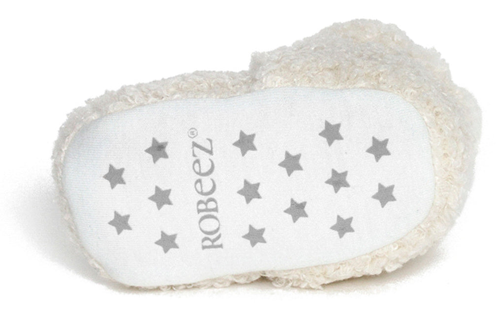 Robeez Snap Boots - Sherpa Ivory, 3-6 months