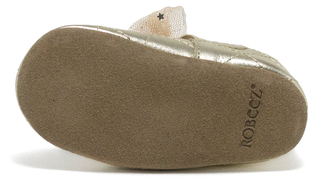 Robeez Soft Soles Winnie - Gold, 0-6 months