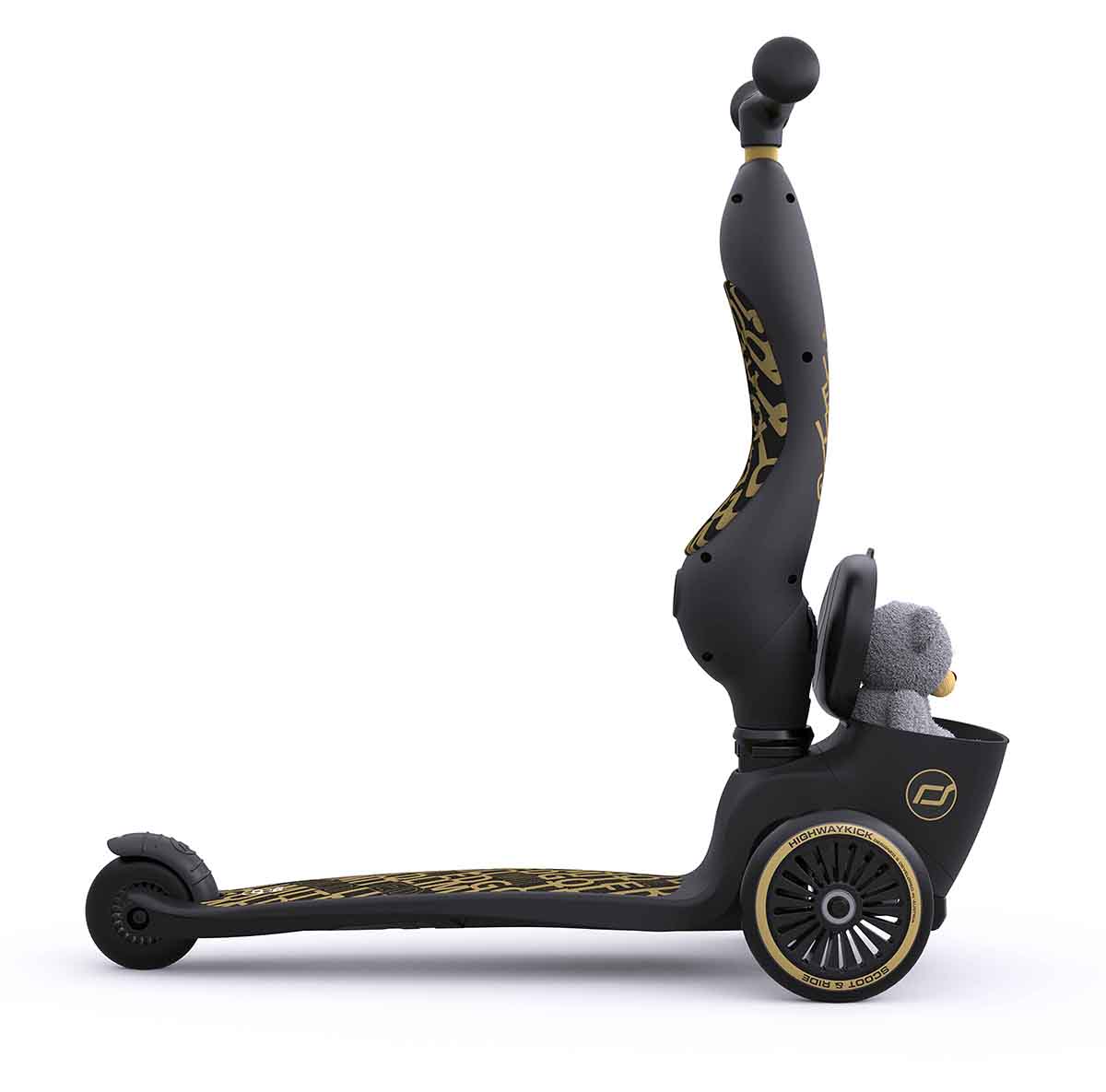 Scoot & Ride Highwaykick 1 Convertible Scooter - Black / Gold Limited Edition