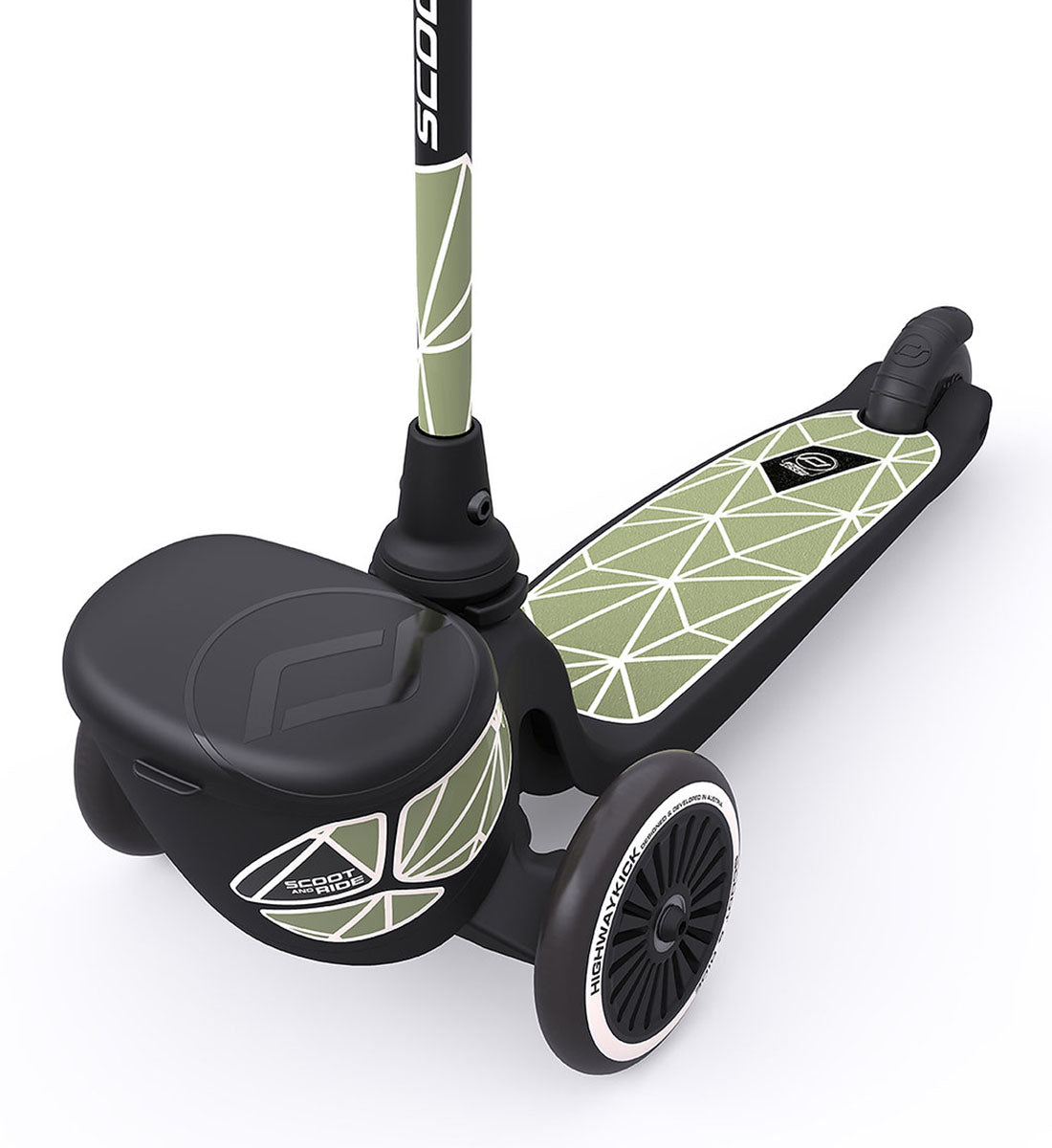 Scoot & Ride Highwaykick 2 Lifestyle Scooter - Green Lines