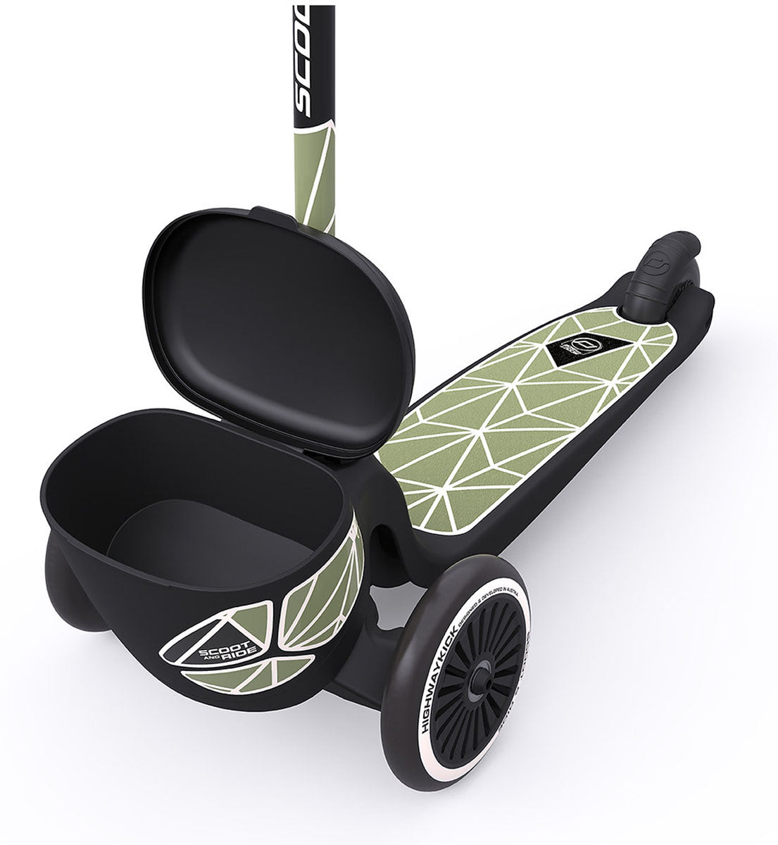 Scoot & Ride Highwaykick 2 Lifestyle Scooter - Green Lines