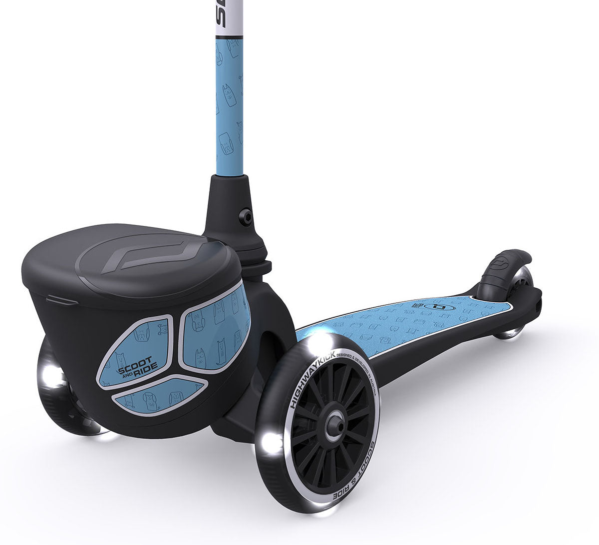 Scoot & Ride Highwaykick 2 Lifestyle Scooter - Reflective Steel