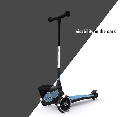 Scoot & Ride Highwaykick 2 Lifestyle Scooter - Reflective Steel