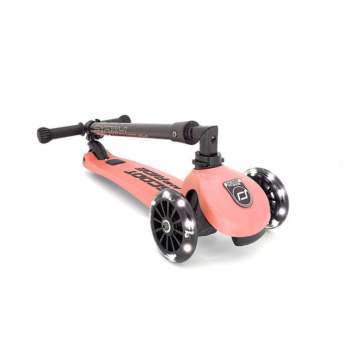 Scoot & Ride HighwayKick3 LED Scooter - Peach