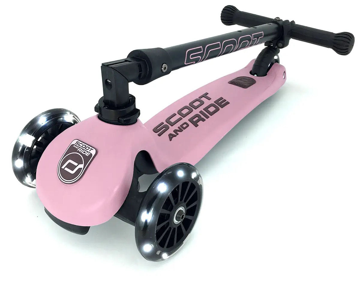 Scoot & Ride HighwayKick3 LED Scooter - Rose