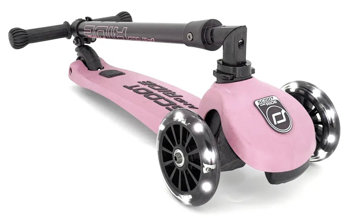 Scoot & Ride HighwayKick3 LED Scooter - Rose