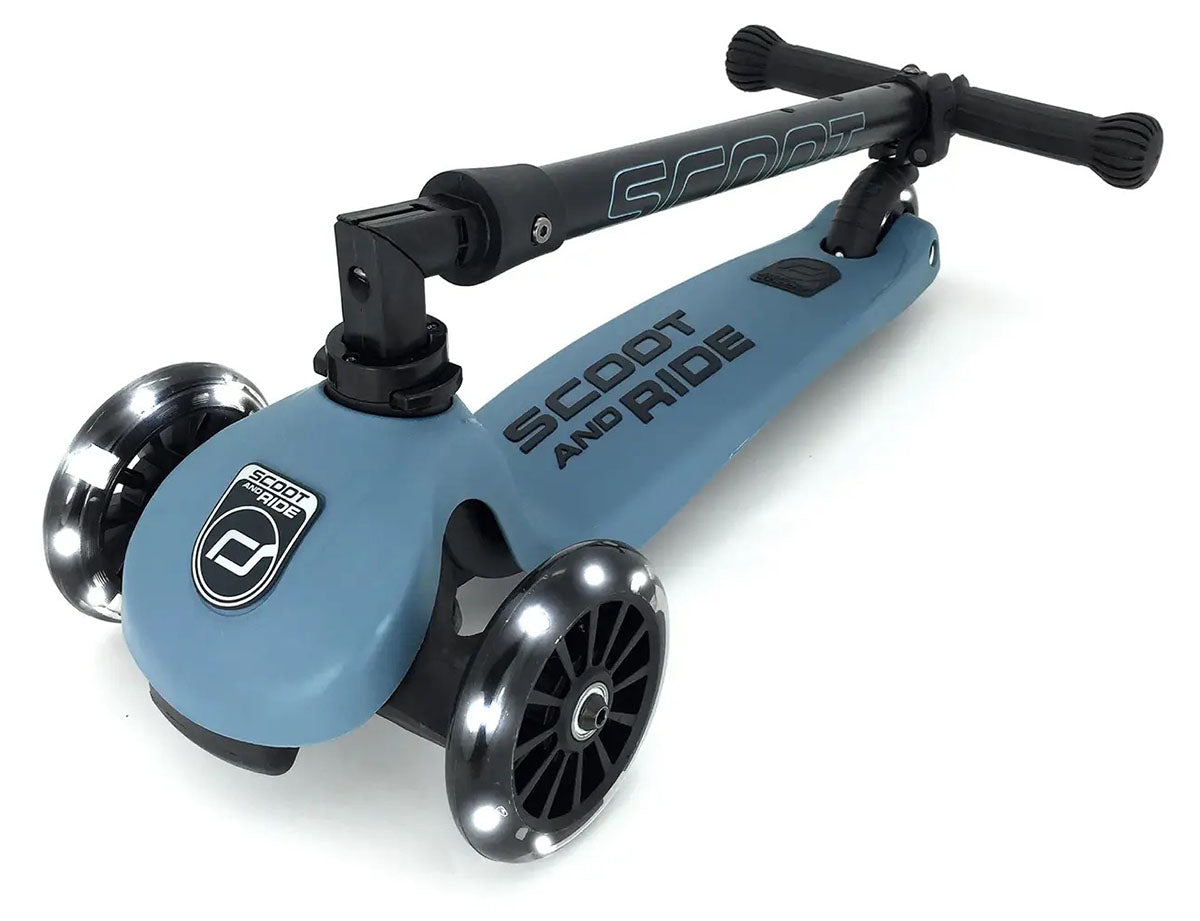 Scoot & Ride HighwayKick3 LED Scooter - Steel