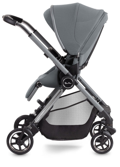 Silver Cross Dune Stroller + Compact Bassinet - Glacier