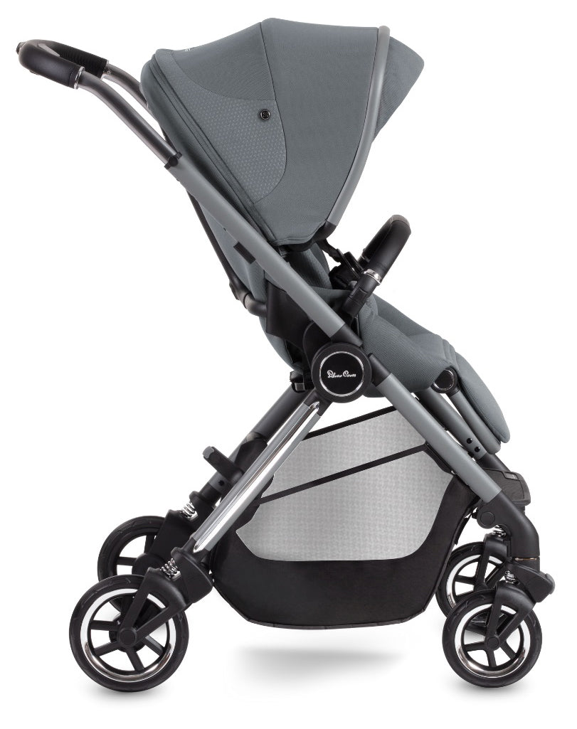 Silver Cross Dune Stroller + Compact Bassinet - Glacier