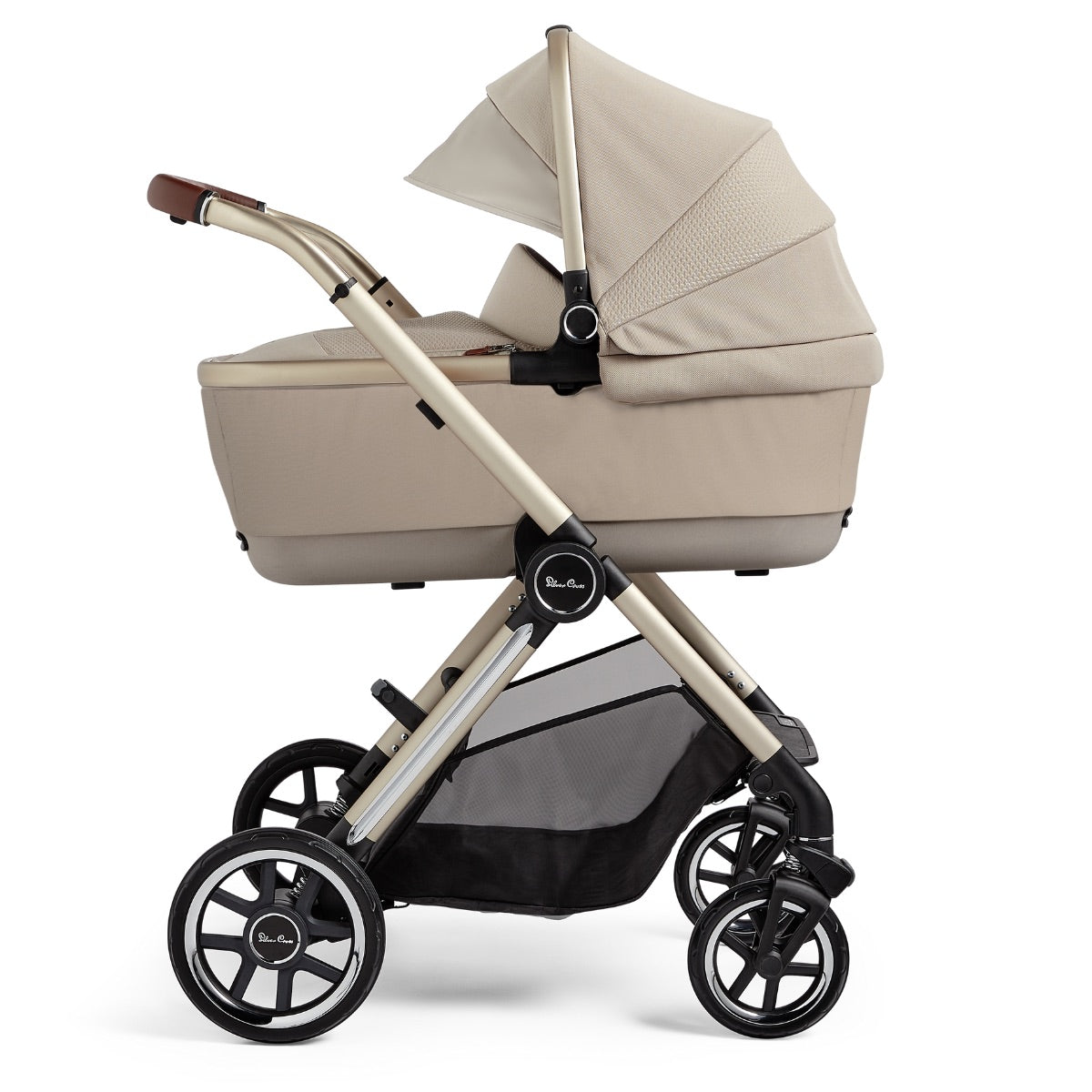 Silver Cross Reef Folding Bassinet - Stone