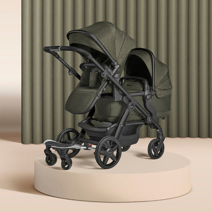 Silver Cross Wave Single-to-Double Stroller - Cedar