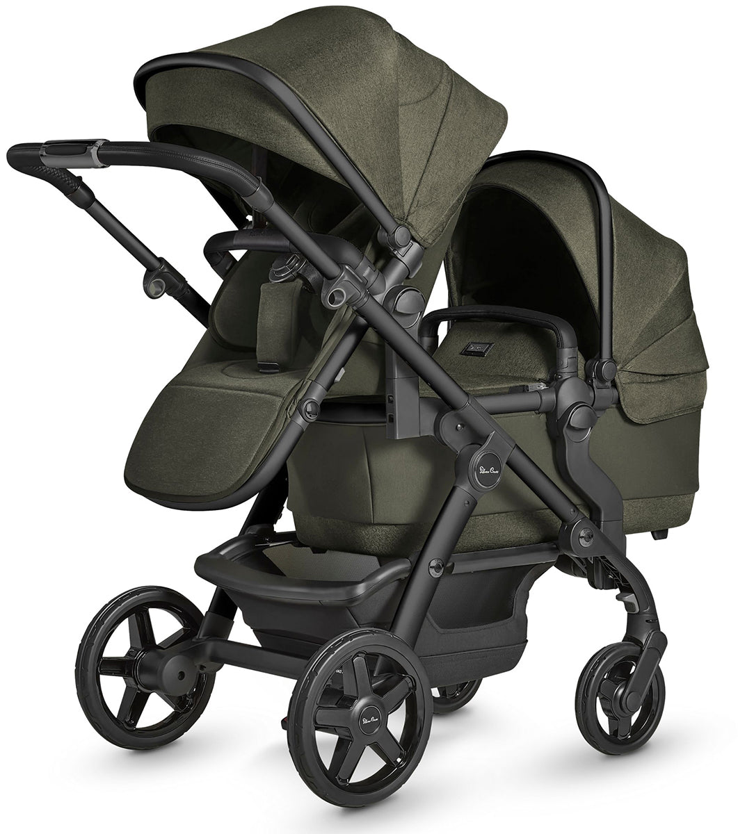 Silver Cross Wave Single-to-Double Stroller - Cedar