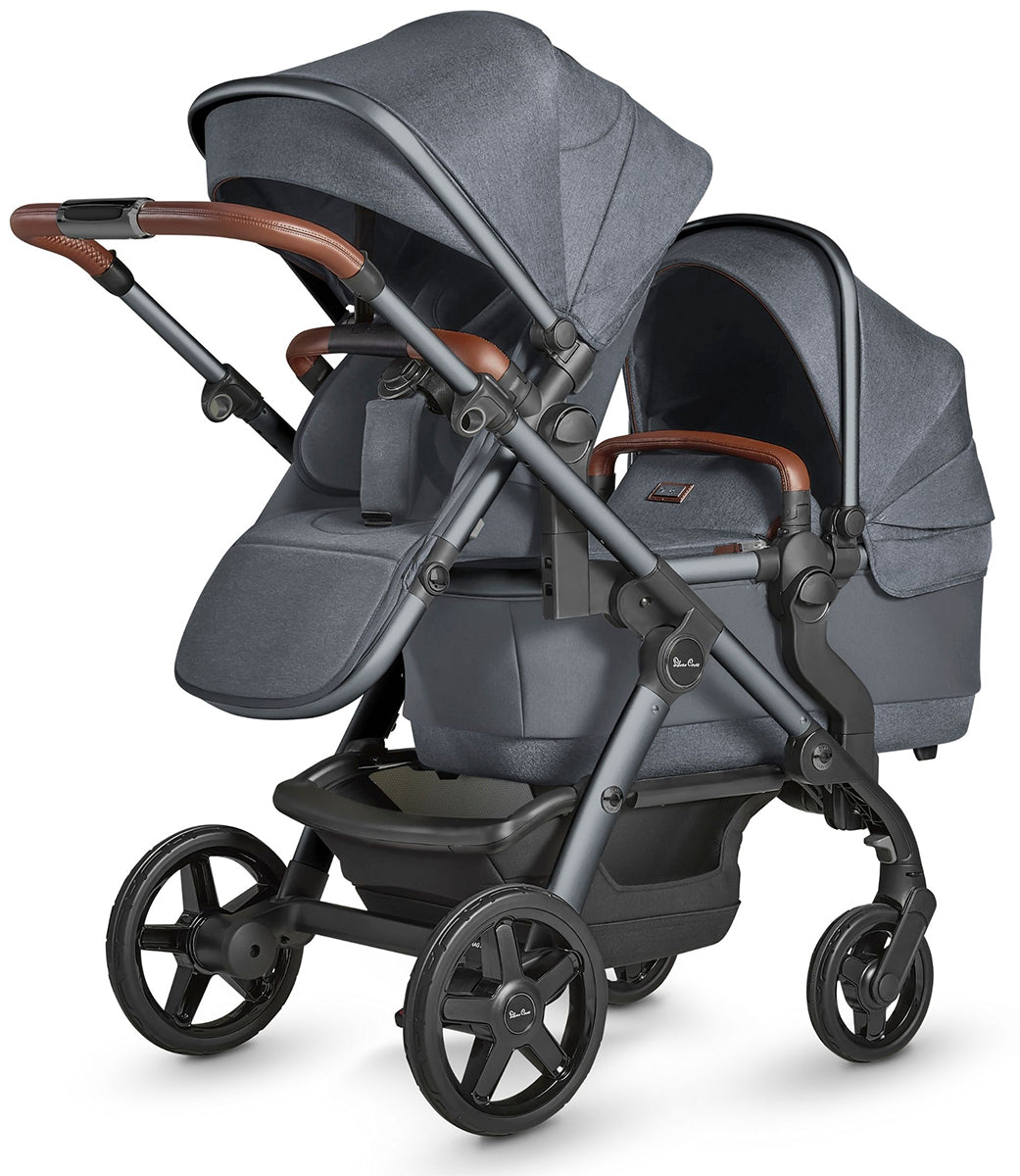 Silver Cross Wave Single-to-Double Stroller - Lunar