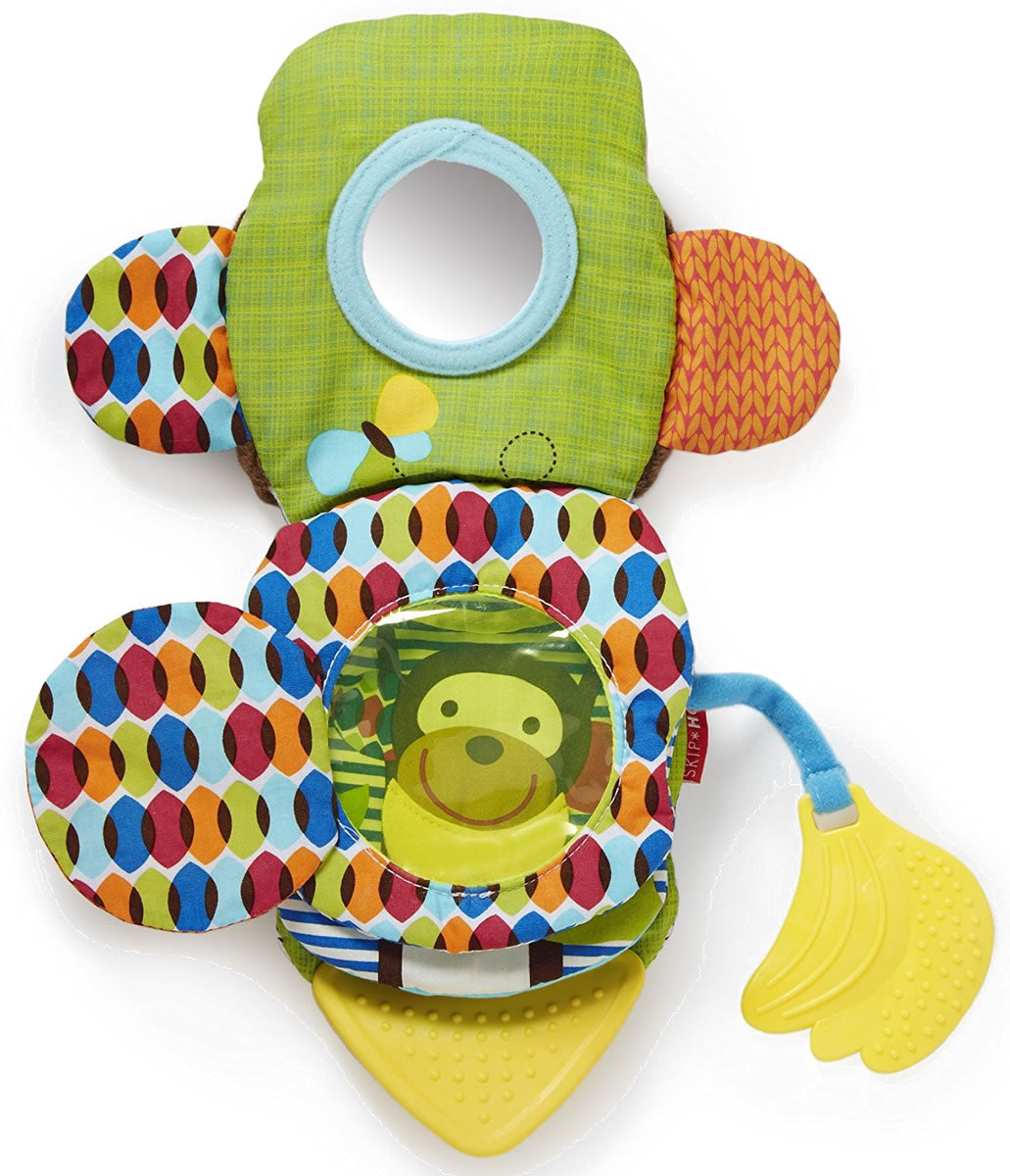 Skip Hop Bandana Buddies Baby Puppetbook - Monkey