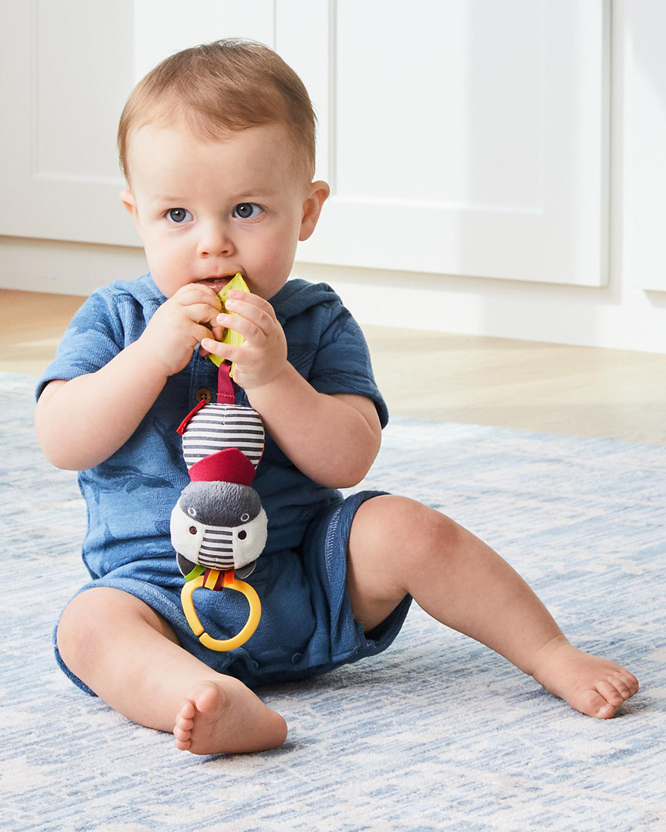 Skip Hop Bandana Buddies Chime & Teethe Toy - Zebra