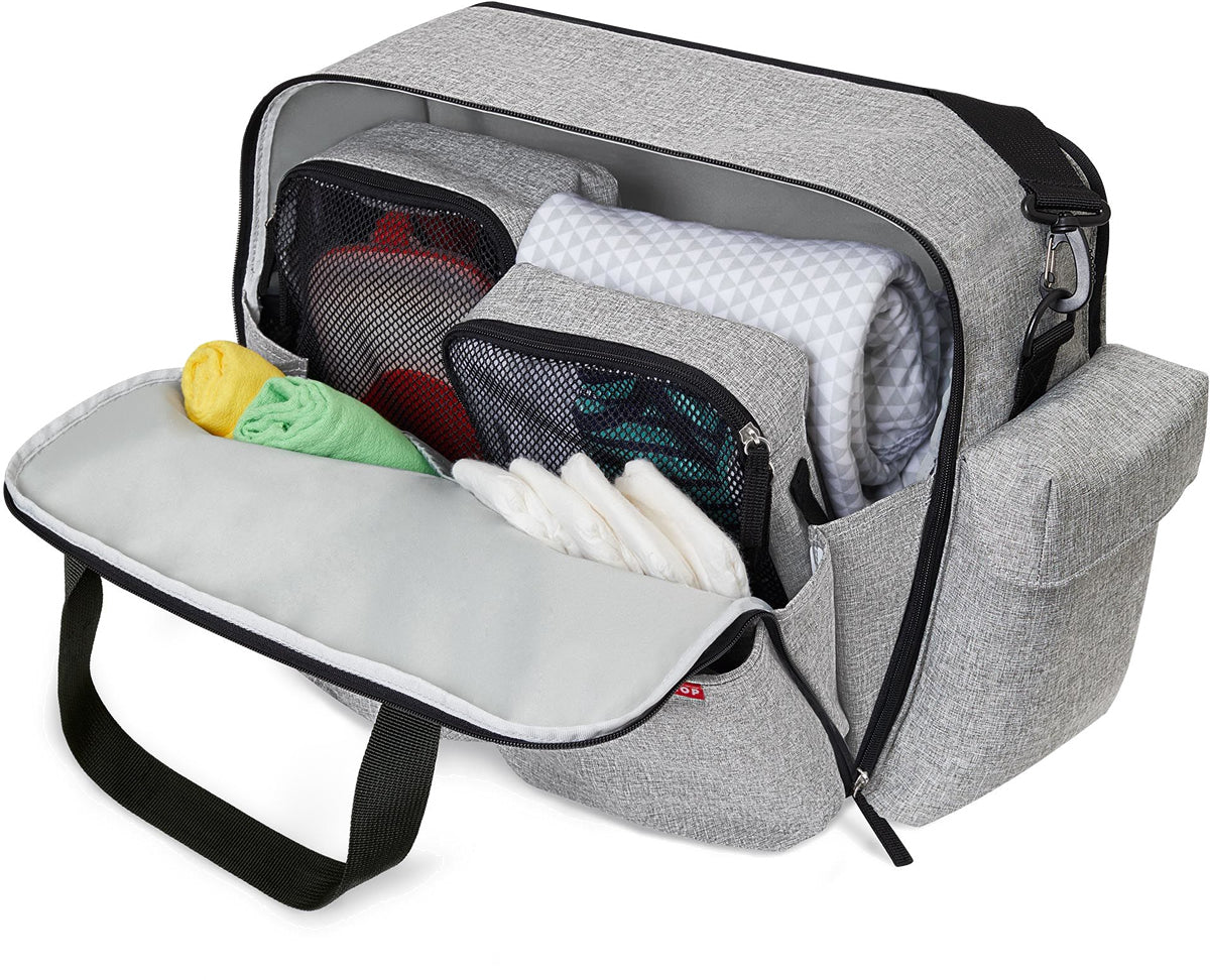 Skip Hop Duo Weekender Diaper Bag - Grey Melange