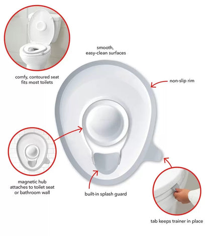 Skip Hop Easy-Store Toilet Trainer - White