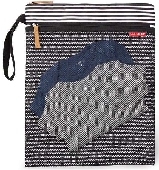 Skip Hop Grab & Go Wet/Dry BagÊ- Black/White Stripe