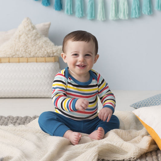 Skip Hop Long Sleeve Bodysuit & Pant Set - Stripes (3 Months)