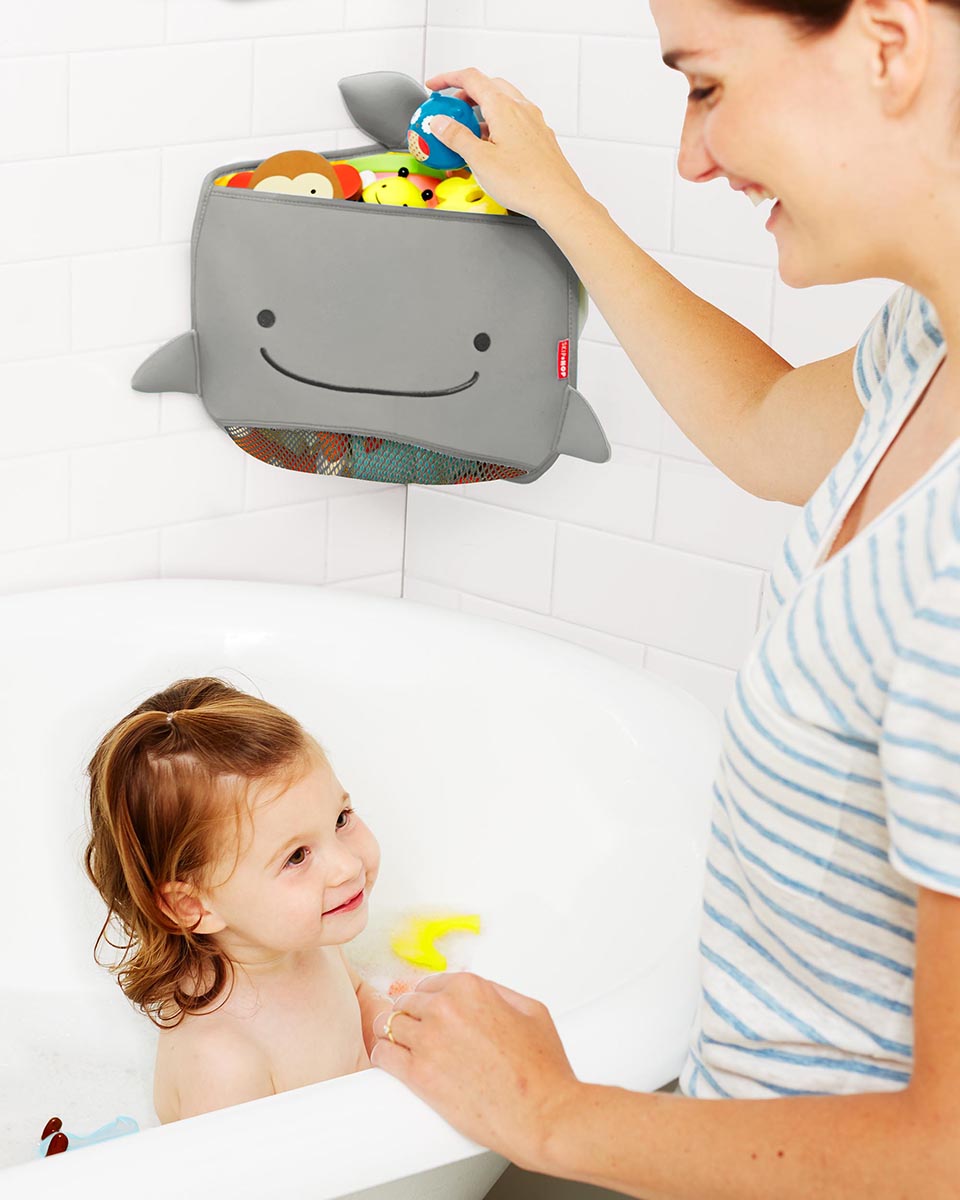 Skip Hop Moby Corner Bath Toy Organizer - Grey