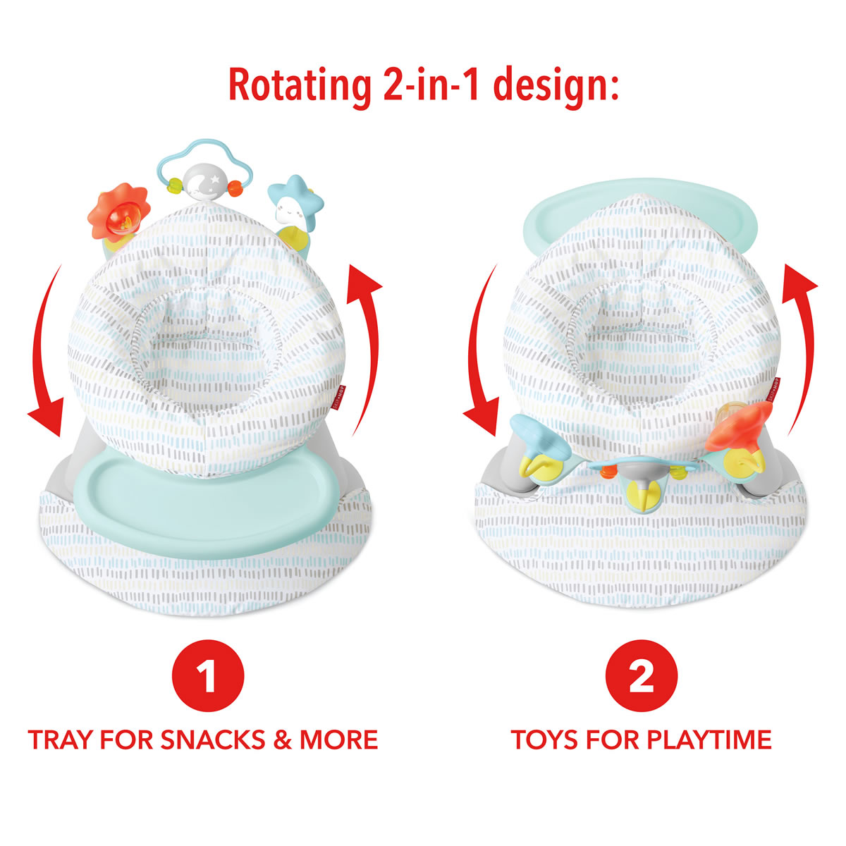 Skip Hop Silver Lining Cloud 2-in-1 Activity Floor Seat