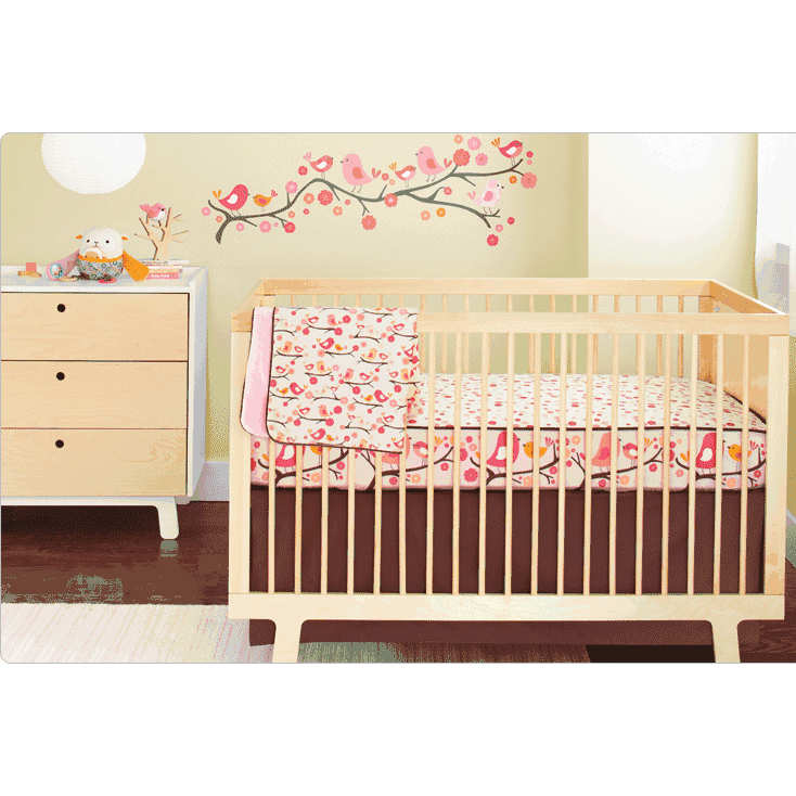 Skip Hop Spring Biride 4 Piece Crib Bedding Set