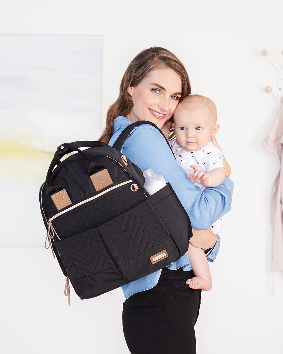 Skip Hop Suite 6-In-1 Diaper Backpack Set - Black