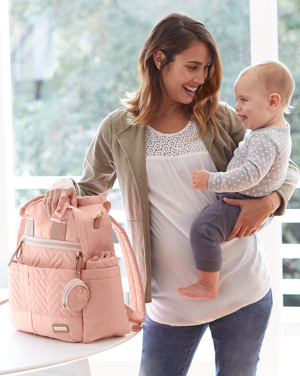 Skip Hop Suite 6-In-1 Diaper Backpack Set - Blush