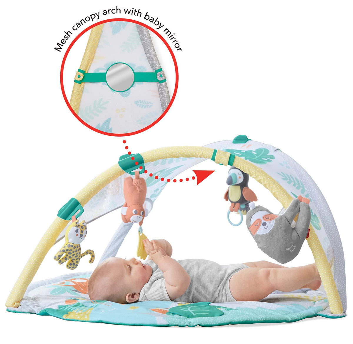 Skip Hop Tropical Paradise Activity Gym & Baby Soother