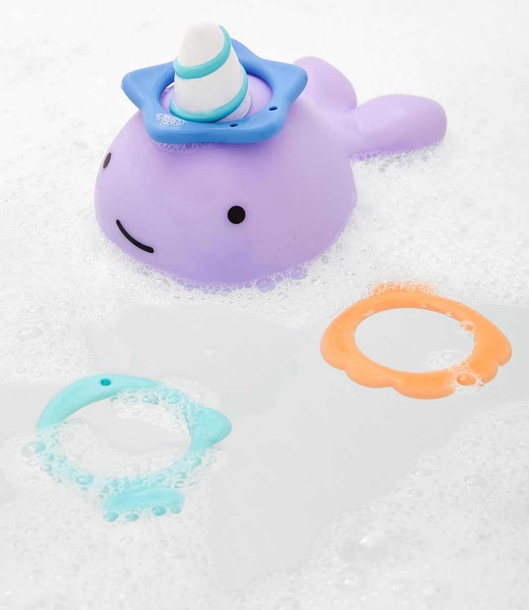 Skip Hop Zoo Narwhal Ring Toss Bath Toy