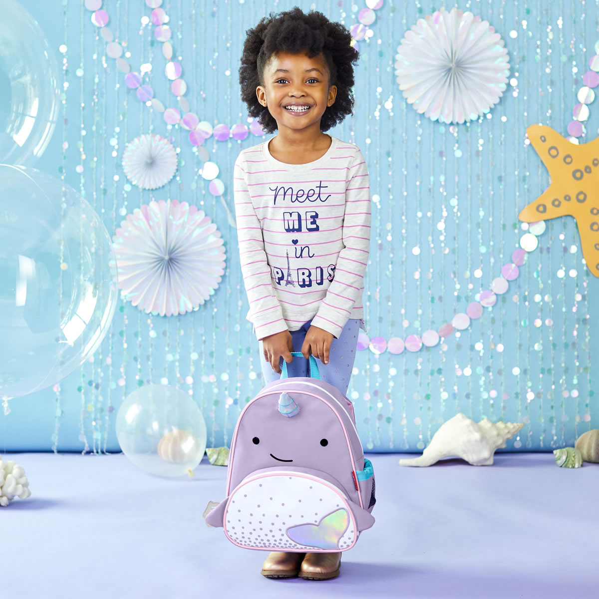 Skip Hop Zoo Pack Kid Backpack - Narwhal