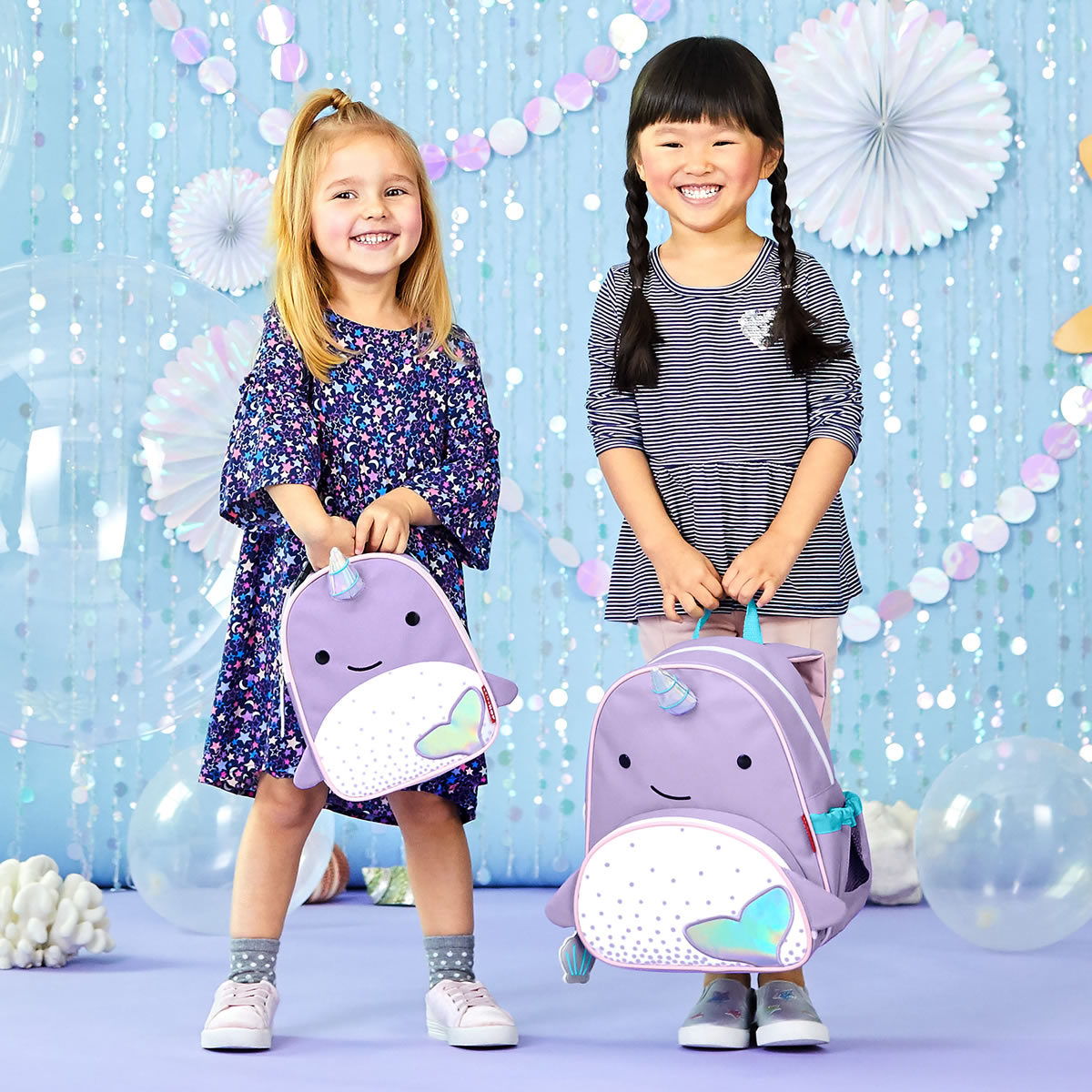 Skip Hop Zoo Pack Kid Backpack - Narwhal