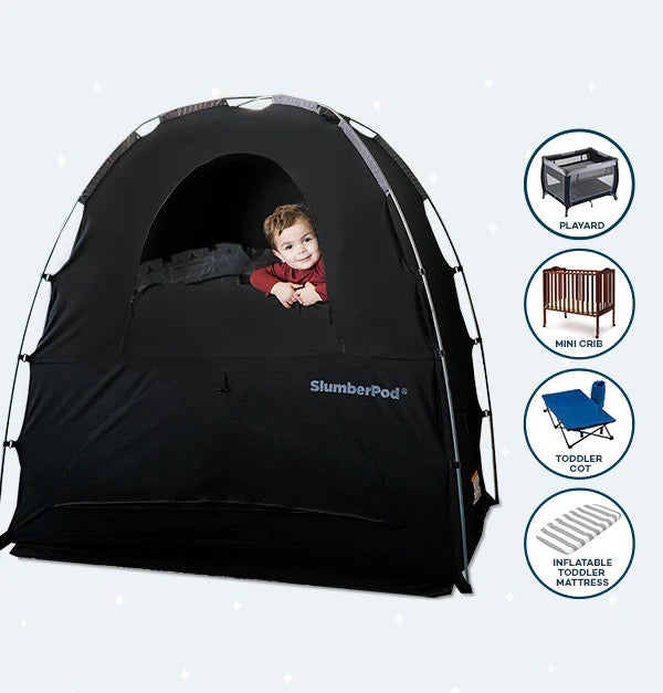 SlumberPod Privacy Canopy - Black / Gray