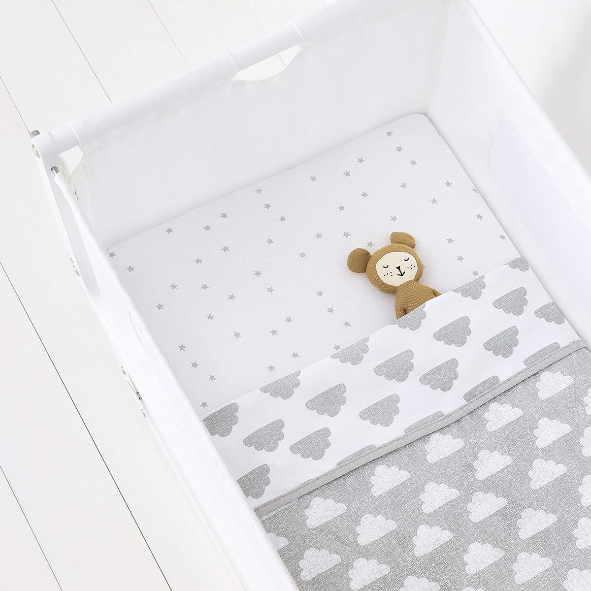 Snuz 3 Piece SnuzPod Crib Bedding Set - Cloud