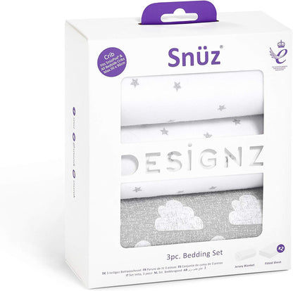 Snuz 3 Piece SnuzPod Crib Bedding Set - Cloud