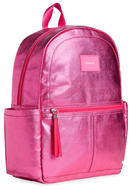 State Bags Kane Kids Backpack - Metallic Hot Pink Multi