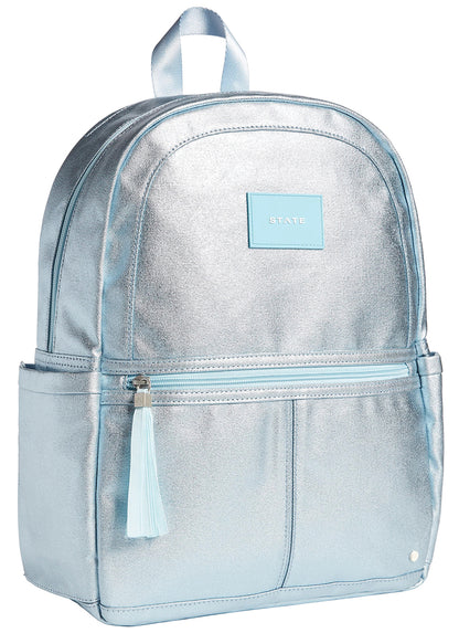 State Bags Kane Kids Backpack - Metallic Light Blue