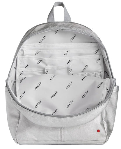 State Bags Kane Kids Backpack - Metallic Silver