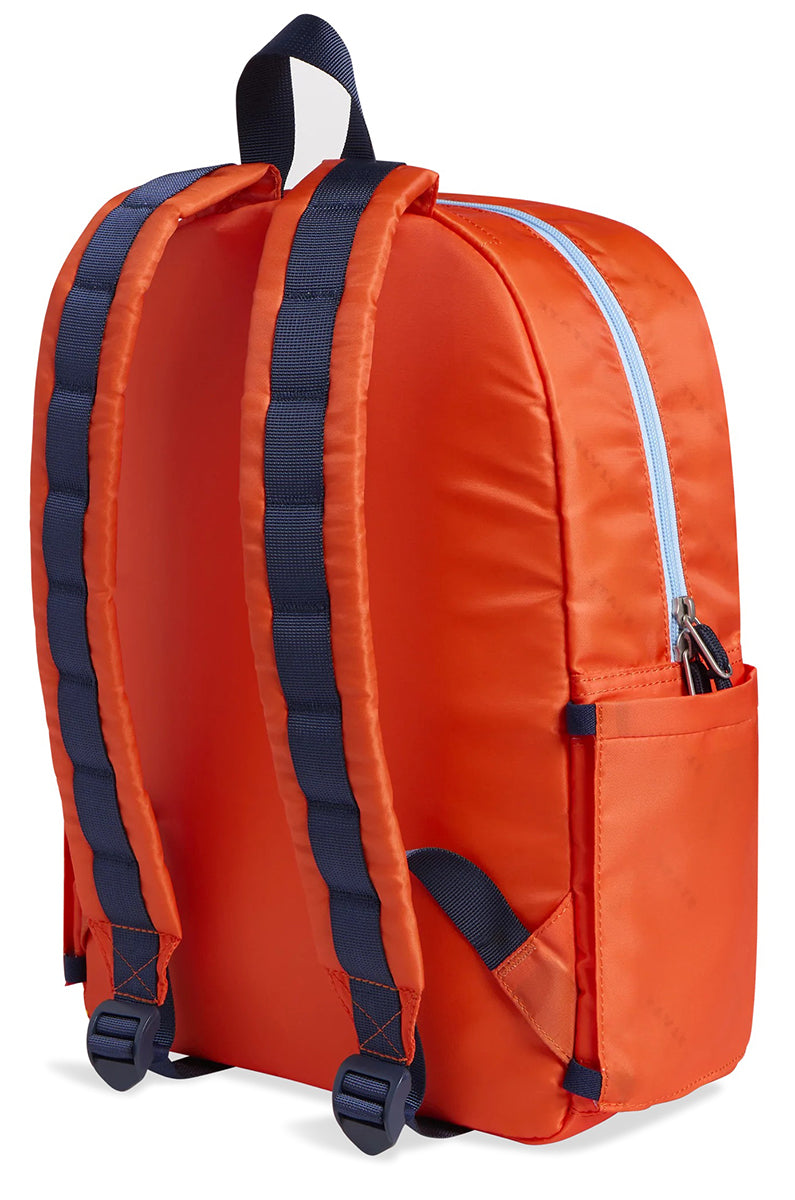 State Bags Kane Kids Backpack - Orange Chevron Puffer