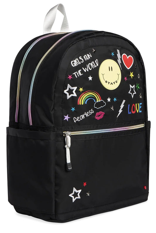 State Bags Kane Kids Double Pocket Backpack - Girl Power