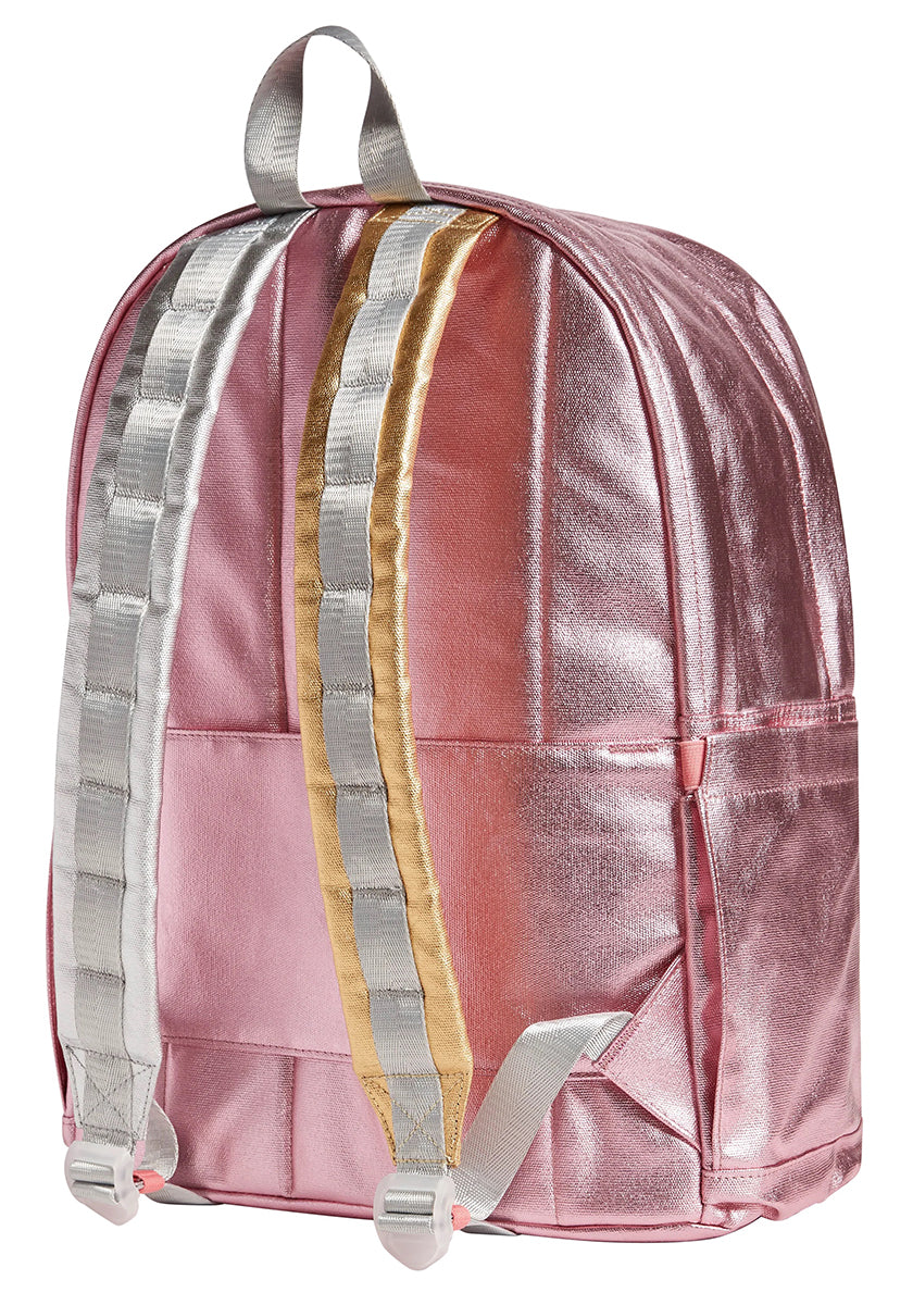 State Bags Kane Kids Large Backpack - Metallic Pink / Silver