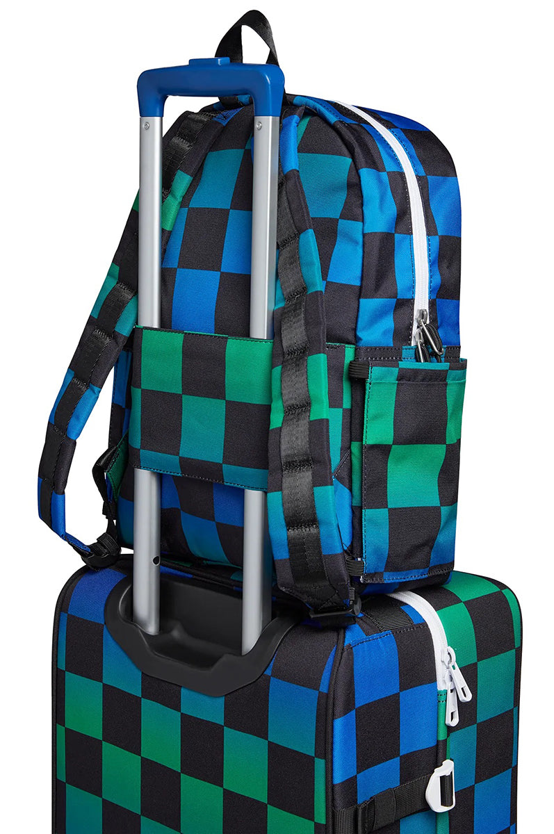 State Bags Kane Kids Travel Backpack - Blue Checkerboard