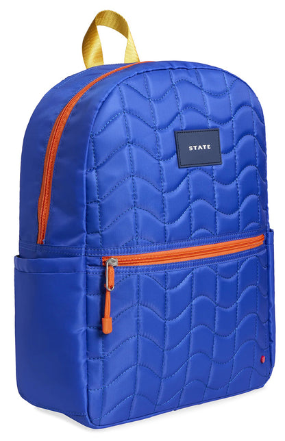 State Bags Kane Kids Travel Backpack - Blue Wiggly Puffer